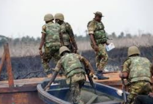 Soldiers Uncover 48 Illegal Refineries, Arrest Oil Bunkering Syndicate in Niger-Delta States