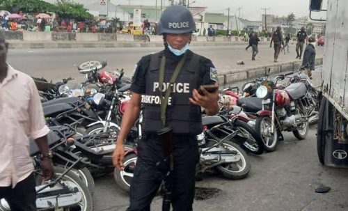 Lagos policeman enforcing Okada ban shoots guard